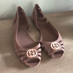 Gucci Jelly Flats
